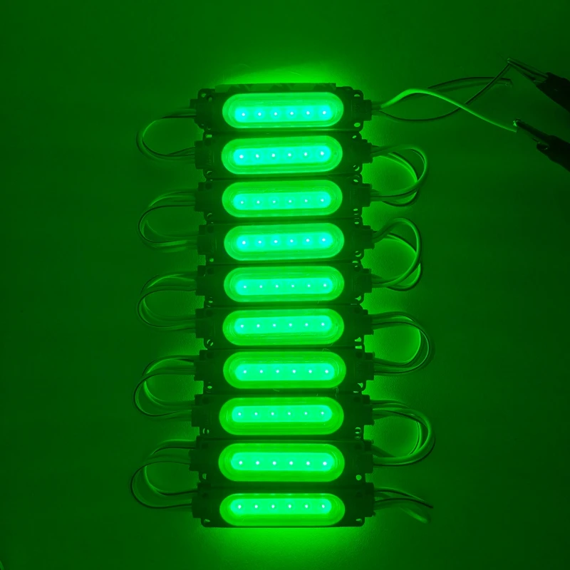 20pcs/lot 6LED Injection with Lens COB LED Module Waterproof LED Back Light Backlight for Sign Channel Letter DC12V 24V 2W IP68