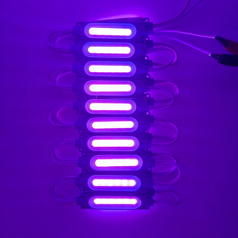 20pcs/lot 6LED Injection with Lens COB LED Module Waterproof LED Back Light Backlight for Sign Channel Letter DC12V 24V 2W IP68
