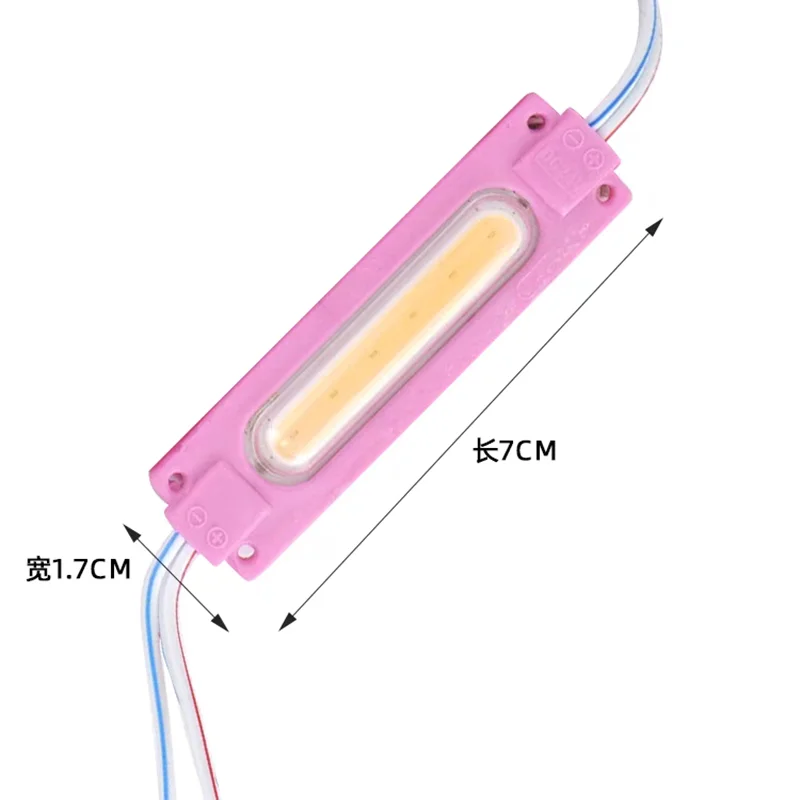 20pcs/lot 6LED Injection with Lens COB LED Module Waterproof LED Back Light Backlight for Sign Channel Letter DC12V 24V 2W IP68