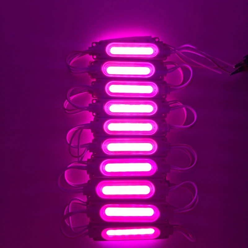 20pcs/lot 6LED Injection with Lens COB LED Module Waterproof LED Back Light Backlight for Sign Channel Letter DC12V 24V 2W IP68