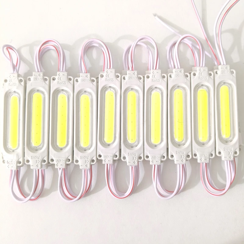 20pcs/lot 6LED Injection with Lens COB LED Module Waterproof LED Back Light Backlight for Sign Channel Letter DC12V 24V 2W IP68