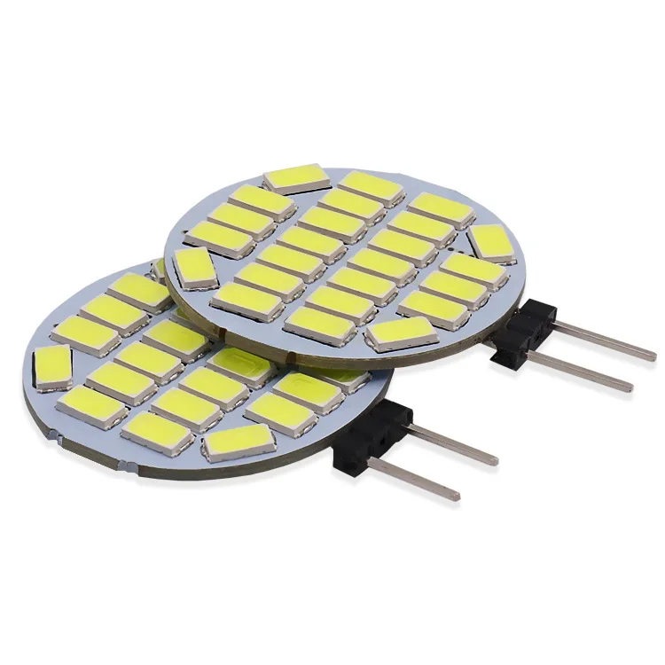 G4 LED Round Range Hood Bulb 12V SMD5370 24 Led Boat Light White / Warm White Bulb Lamp Replace Halogen Lamp High Brightness