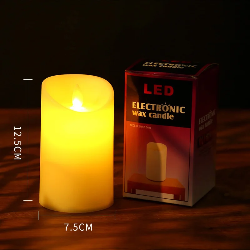 Moving Wick LED Candle Glowing Dancing Flame Candles Kid & Pet Safe Decoration Wholesale Electric Candle for Wedding Party Decor
