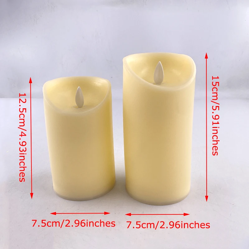 Moving Wick LED Candle Glowing Dancing Flame Candles Kid & Pet Safe Decoration Wholesale Electric Candle for Wedding Party Decor