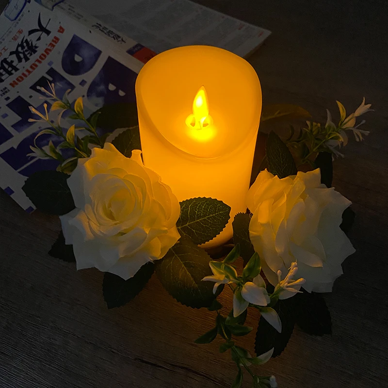 Moving Wick LED Candle Glowing Dancing Flame Candles Kid & Pet Safe Decoration Wholesale Electric Candle for Wedding Party Decor
