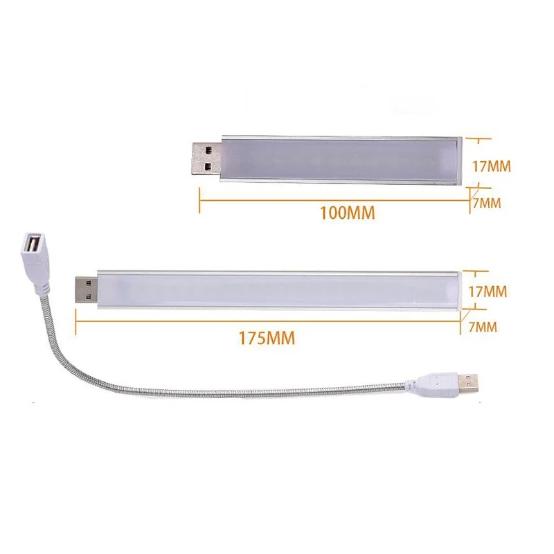 1PC Portable Mini 3/8/10/20/24 LED 5V USB DC Warm White Lamp Book Reading FLashlight Night Light Lighting for Lighting Computer