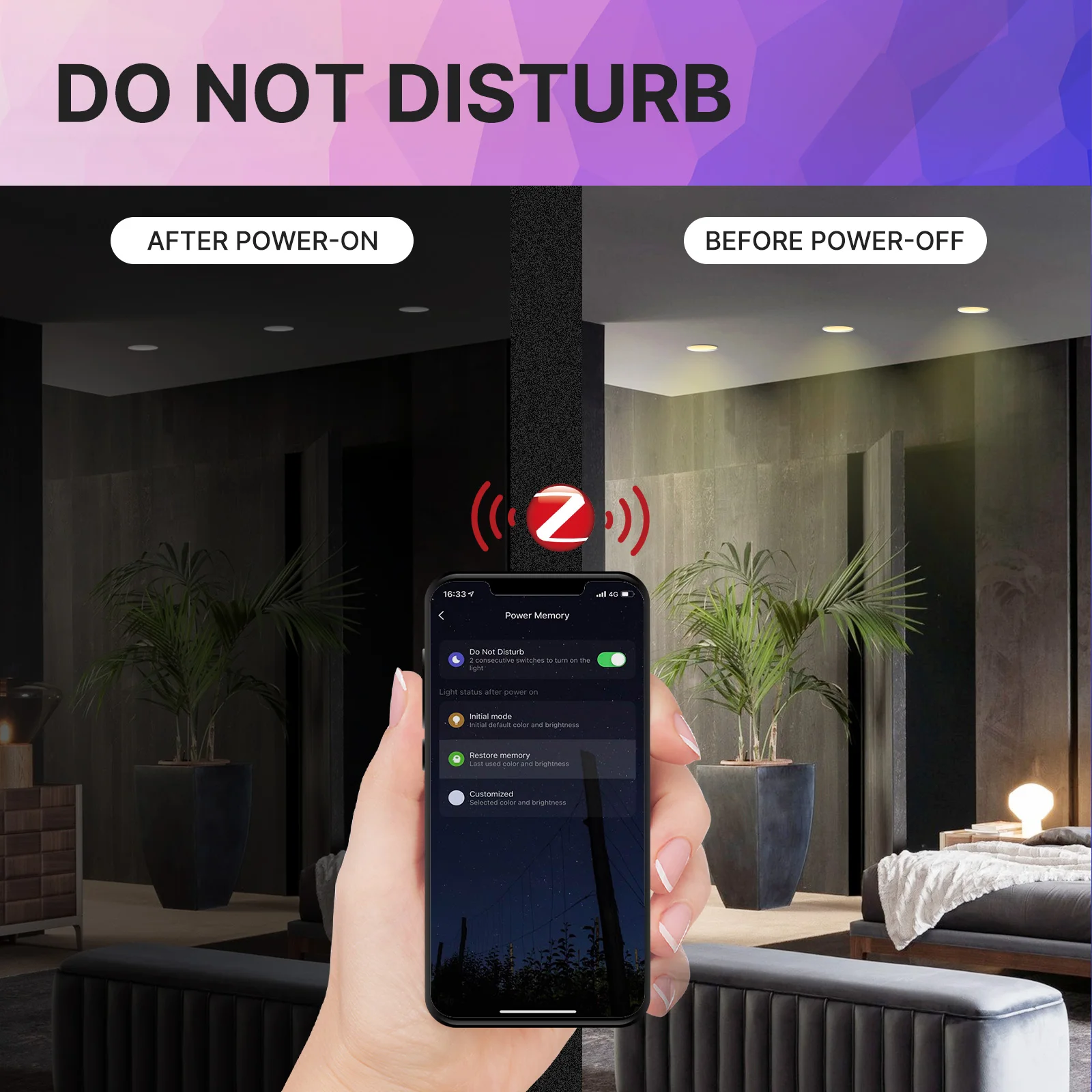 MOES ZigBee Downlight Tuya Ultra Thin Tube Lamp Spot Lamp 6W RGB Change Warm Cool Light Work with Alexa Google Home Smart Life