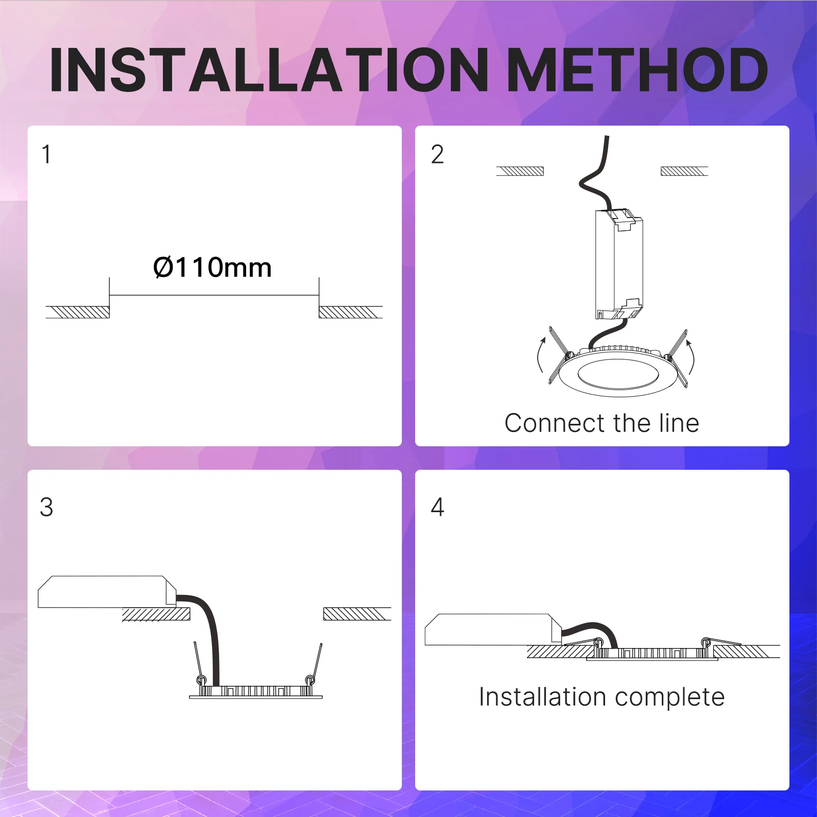MOES ZigBee Downlight Tuya Ultra Thin Tube Lamp Spot Lamp 6W RGB Change Warm Cool Light Work with Alexa Google Home Smart Life