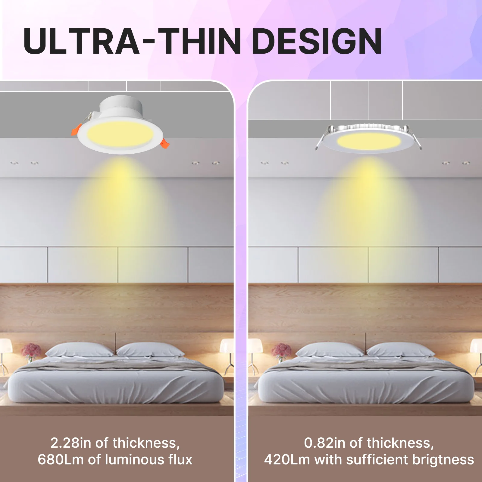 MOES ZigBee Downlight Tuya Ultra Thin Tube Lamp Spot Lamp 6W RGB Change Warm Cool Light Work with Alexa Google Home Smart Life