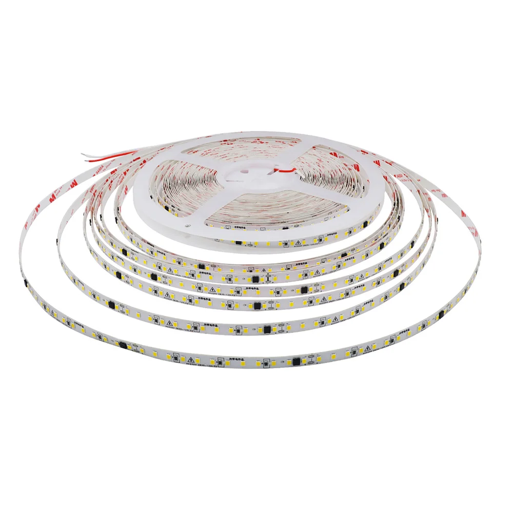 5m 10m 20m 50m Led Strip Light Waterproof IP44 220V 230V SMD 2835 120LED Flexible Led Ribbon Tape Lamp 9 Colors Home Decoration