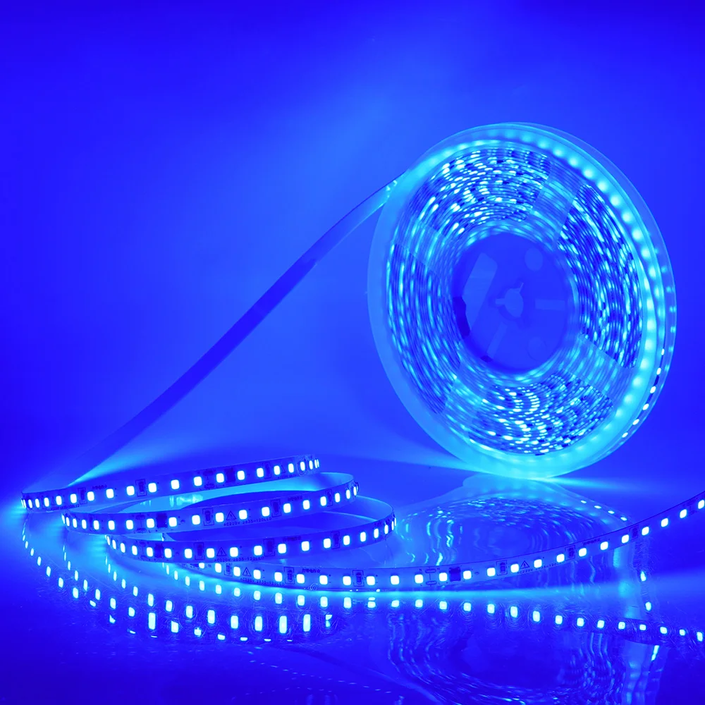 5m 10m 20m 50m Led Strip Light Waterproof IP44 220V 230V SMD 2835 120LED Flexible Led Ribbon Tape Lamp 9 Colors Home Decoration