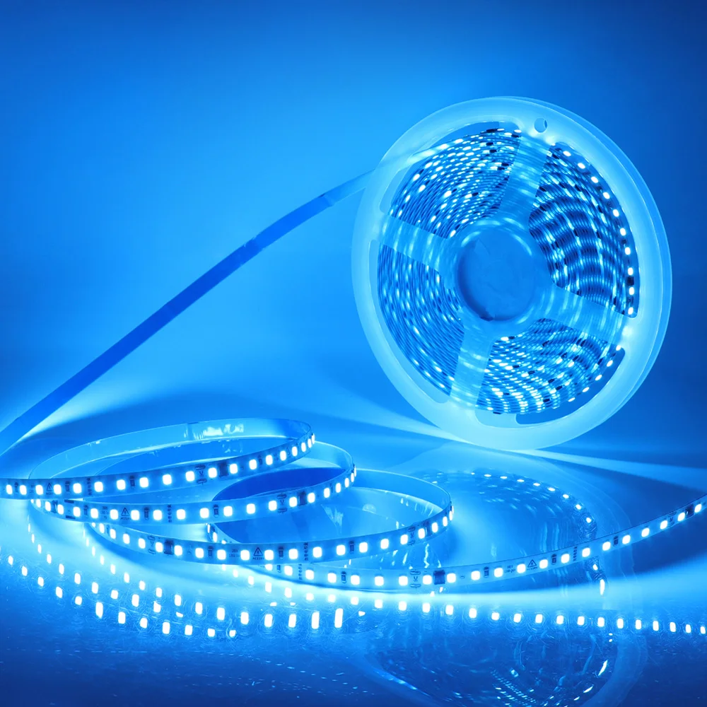 5m 10m 20m 50m Led Strip Light Waterproof IP44 220V 230V SMD 2835 120LED Flexible Led Ribbon Tape Lamp 9 Colors Home Decoration