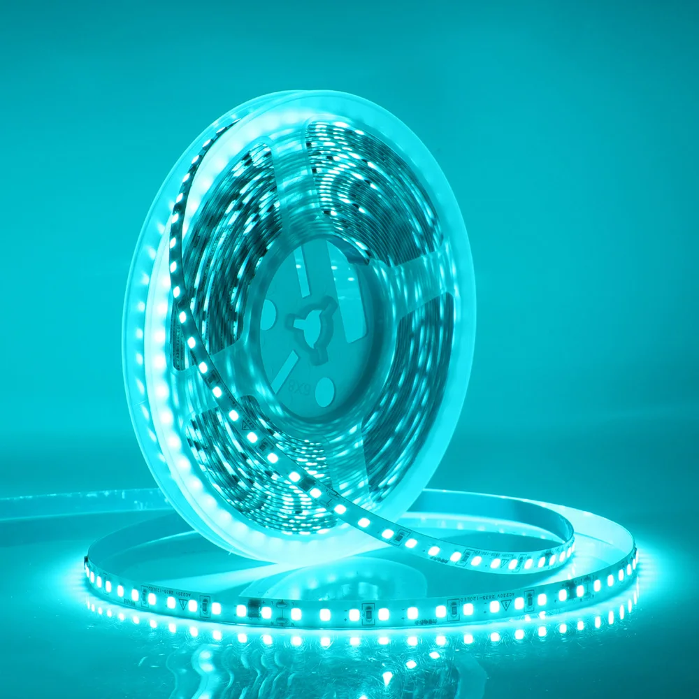 5m 10m 20m 50m Led Strip Light Waterproof IP44 220V 230V SMD 2835 120LED Flexible Led Ribbon Tape Lamp 9 Colors Home Decoration