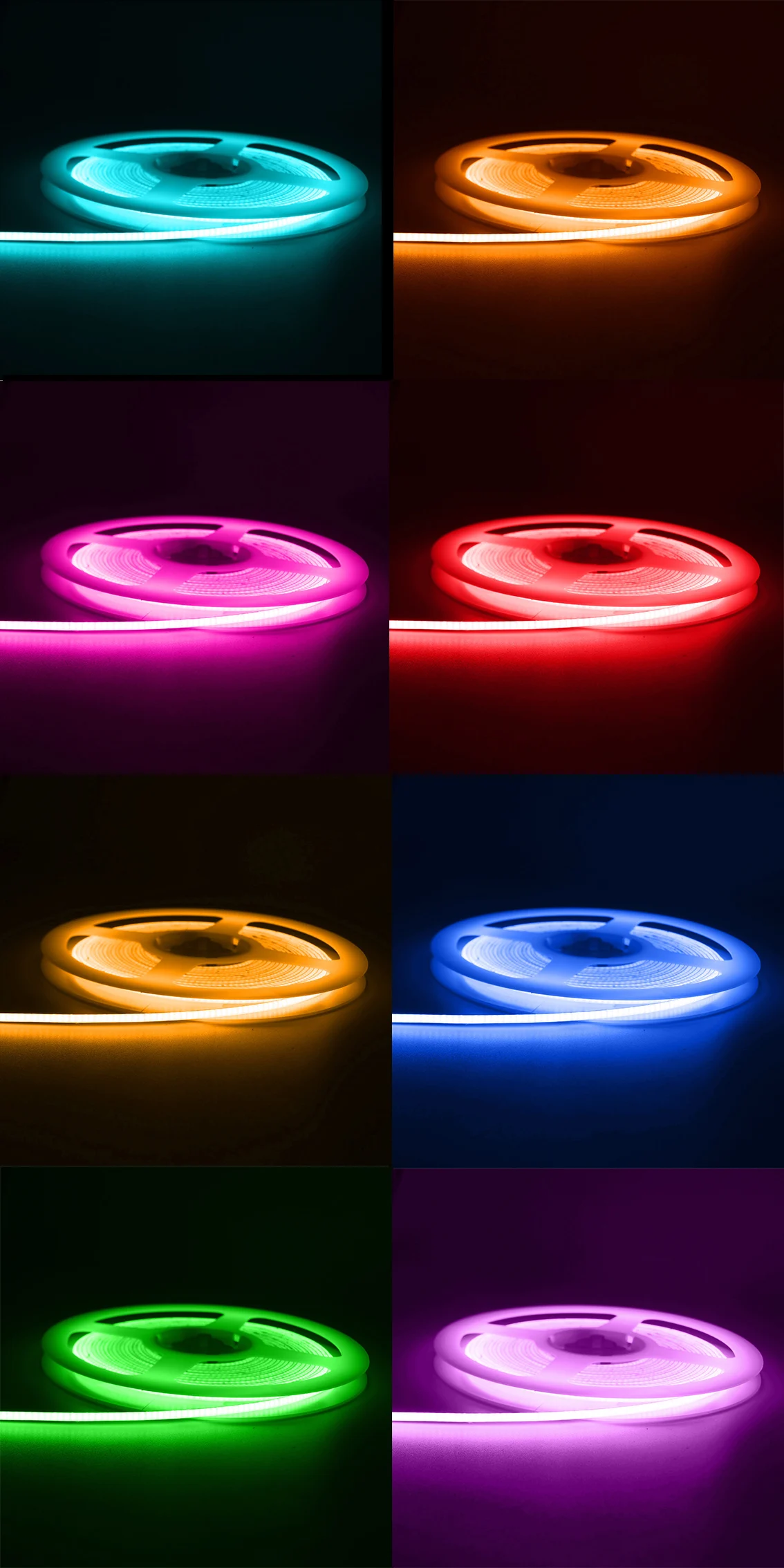 USB 5V COB LED Strip Lights 2.7mm Very Thin Multicolor 480LEDs 1m 2m For Computer Indoor Linear Tape Lights Flexible Convenient