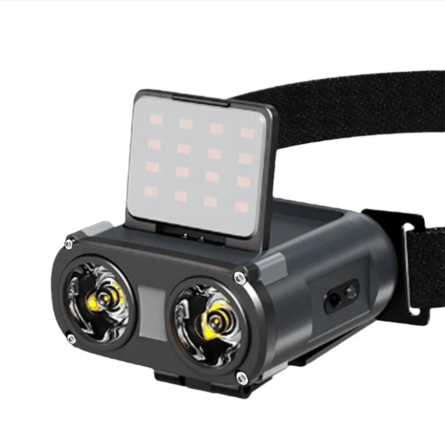 Sensor COB LED Headlamp Cap Clip Light USB Rechargeable Head Flashlight Built-in Battery Headlight Led Head for Fishing Camping