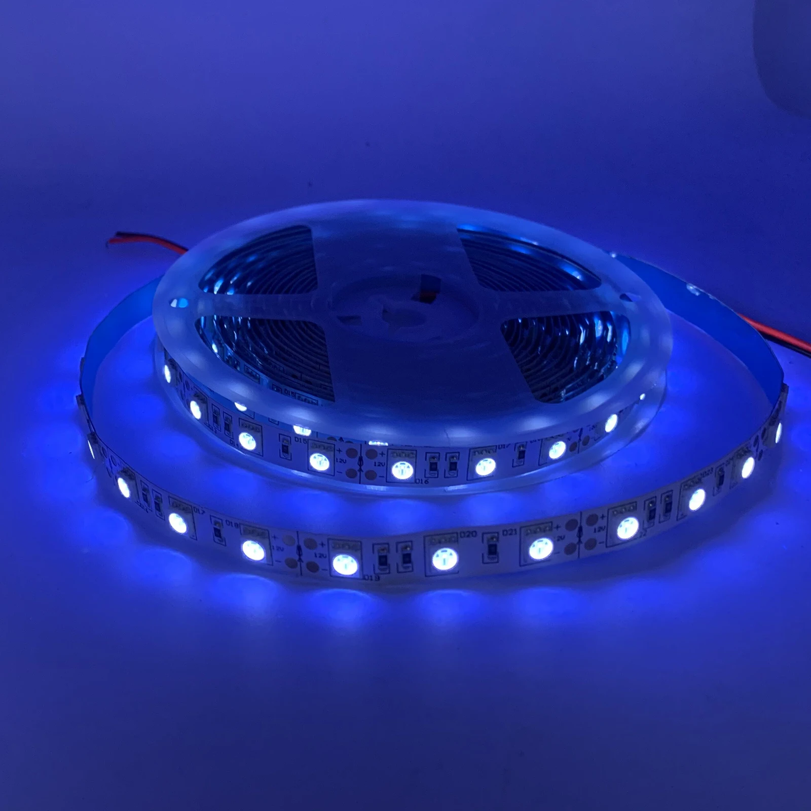UV 365nm LED Strip Light DC12V/24V SMD 5050 1M 2M 3M 4M 5M Ribbon Purple Flexible Ultraviolet Tape For DJ Fluorescence