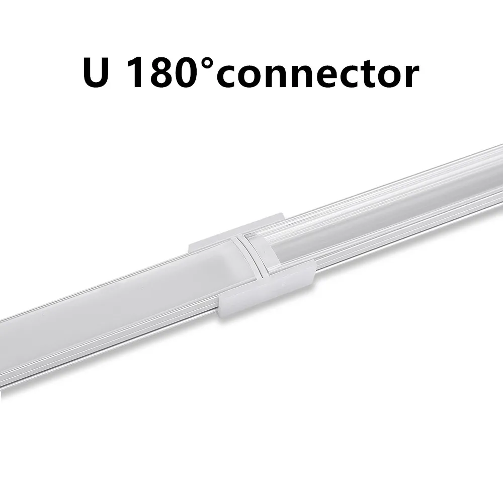 Aluminum Profile Channel Holder for LED Strip Light Bar, Cabinet Lamp, Kitchen Closet, Aluminum Corner, 1-30Pcs per Lot