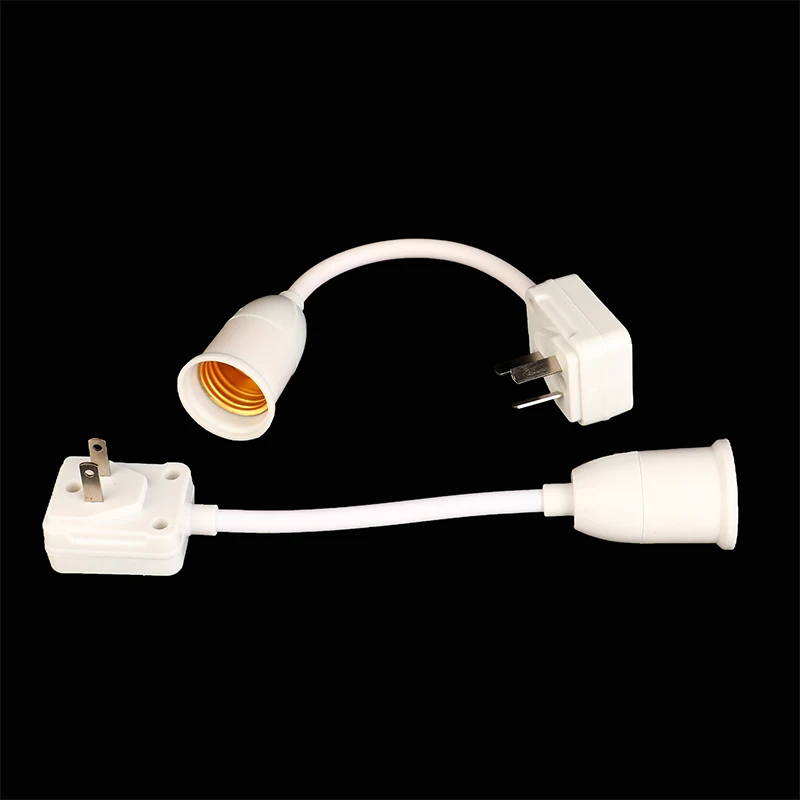 High Quality Household E27 Lamp Base Flexible Bend Wall Light Socket Adapter Plug Switch Lamp Bulb Extension Holder