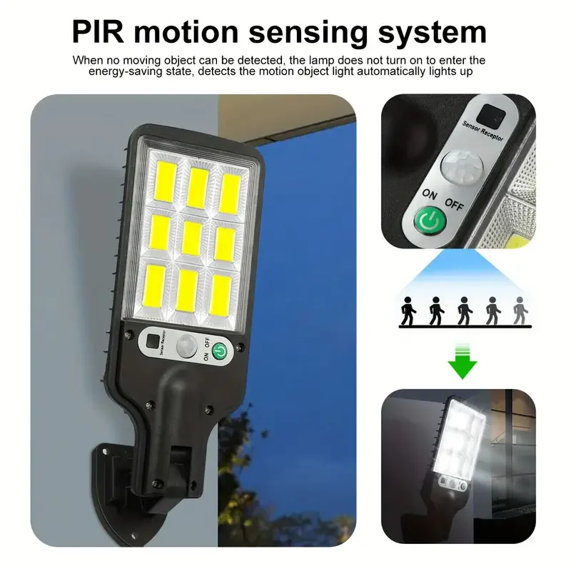 Solar Street Lights Outdoor Waterproof Human Body Sensing Courtyard Garden Wall Household Lights Rural Road Lighting Wall Lights
