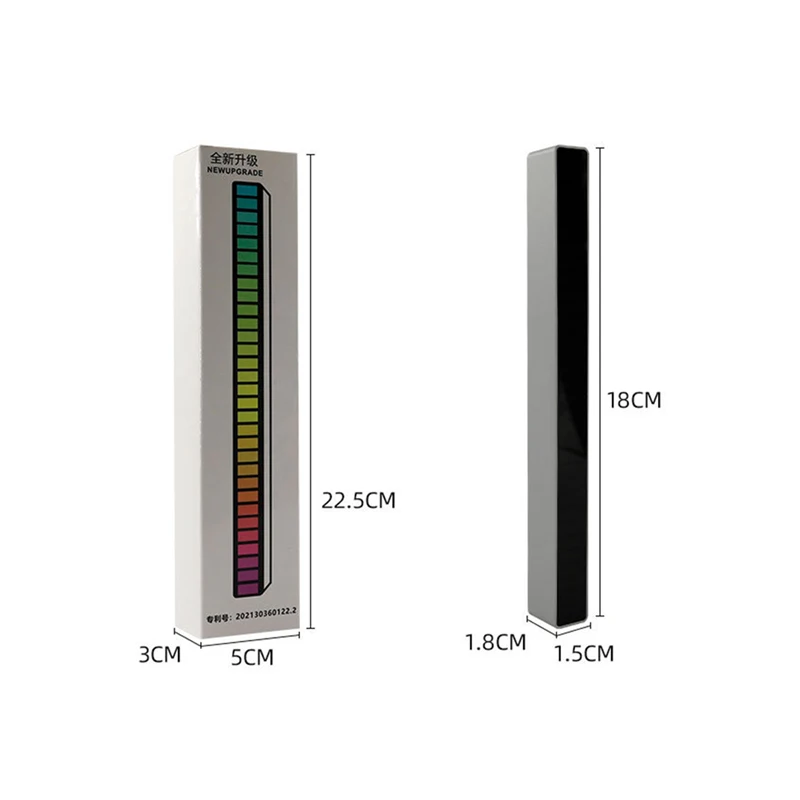RGB LED Strip Light Music Sound Control Pickup Rhythm Ambient Lamp Atmosphere Night Lights For Bar Car Room TV Gaming Decoration