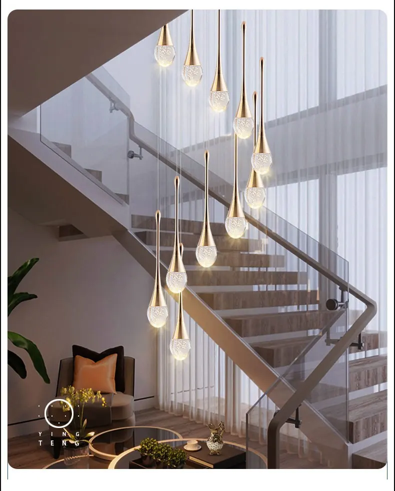 Modern Bubble Crystal Pendant Lights Indoor Hanging Lamp For Kitchen Island Dining Living Room Bar Cafe Pendant Lamp Home Decor
