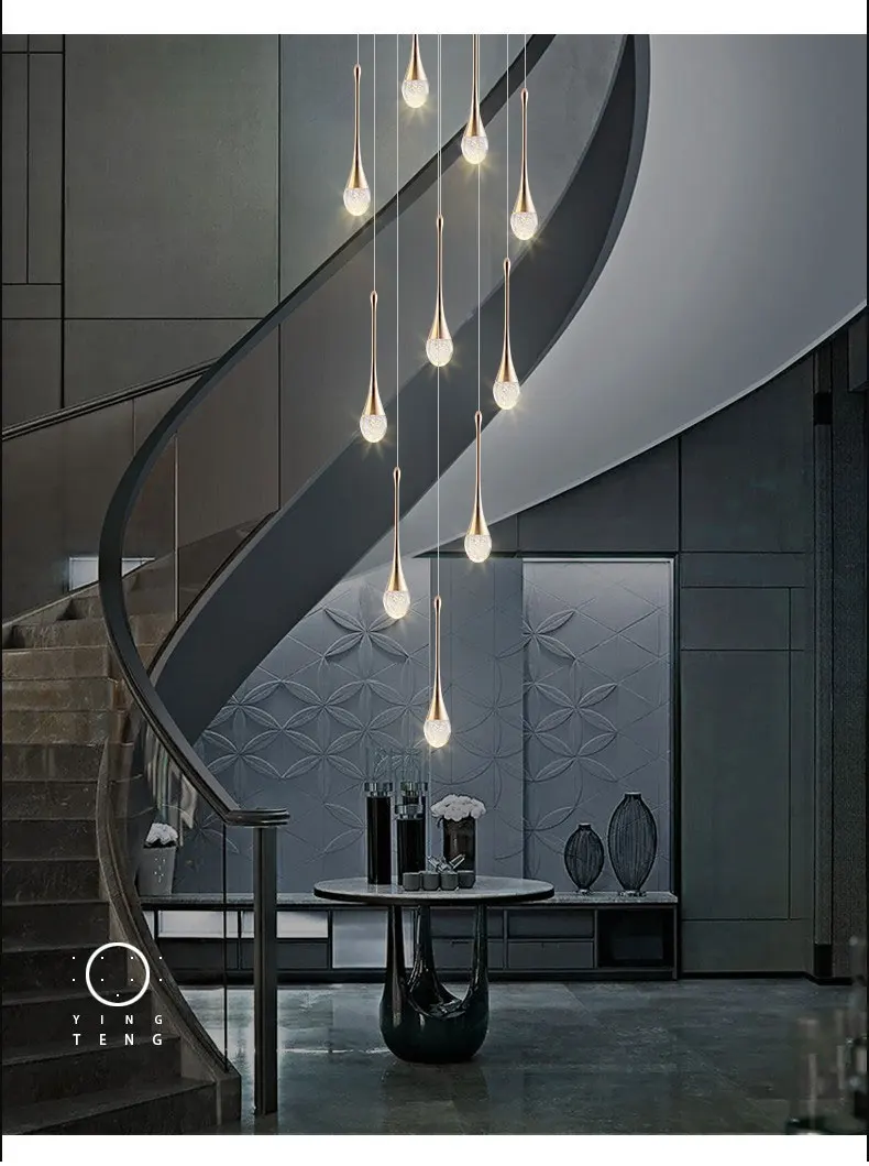 Modern Bubble Crystal Pendant Lights Indoor Hanging Lamp For Kitchen Island Dining Living Room Bar Cafe Pendant Lamp Home Decor