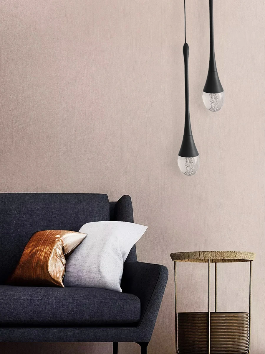Modern Bubble Crystal Pendant Lights Indoor Hanging Lamp For Kitchen Island Dining Living Room Bar Cafe Pendant Lamp Home Decor