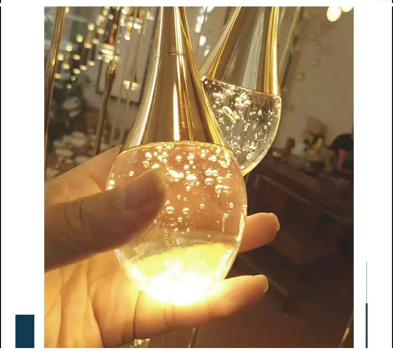 Modern Bubble Crystal Pendant Lights Indoor Hanging Lamp For Kitchen Island Dining Living Room Bar Cafe Pendant Lamp Home Decor
