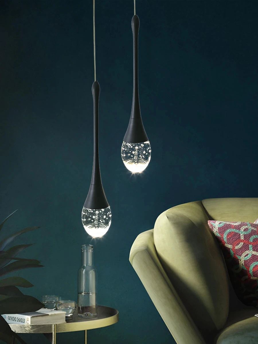 Modern Bubble Crystal Pendant Lights Indoor Hanging Lamp For Kitchen Island Dining Living Room Bar Cafe Pendant Lamp Home Decor