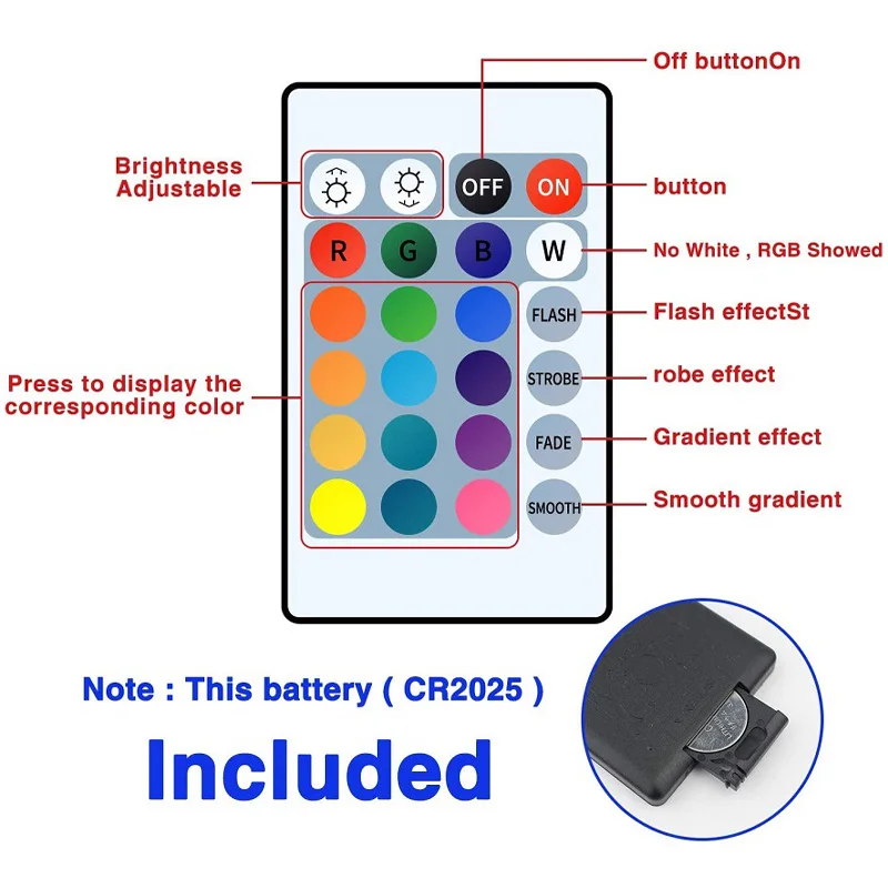 5V LED Strip Light RGB With USB 24Key Infrared Remote Control For Color Change Brightness SMD Suitable For Holiday Decoration