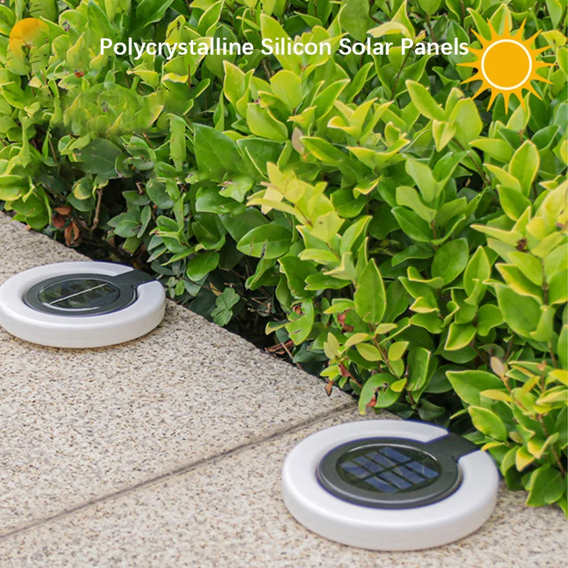 1/4 Pack Solar Outdoor Lights, LED Waterproof Atmosphere Light, Warm White Lamp, for Garden Fence Buried Lawn Porch Walkway Deco