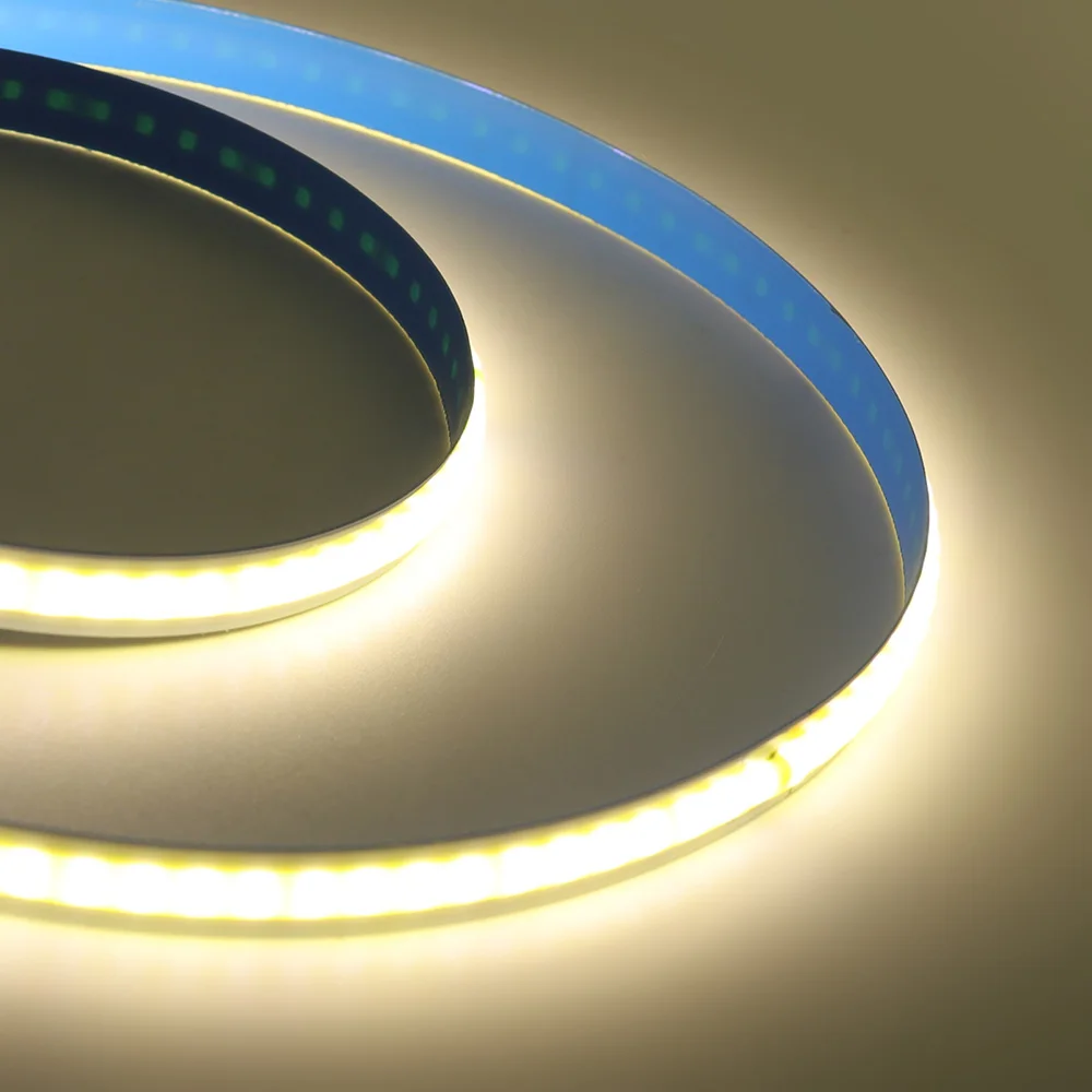 5m 10m 20m 50m COB LED Strip Light 220V Flex Tape Lamp with IC Chip High Bright 240 LEDs Linear Lighting RA90 Warm Natural White