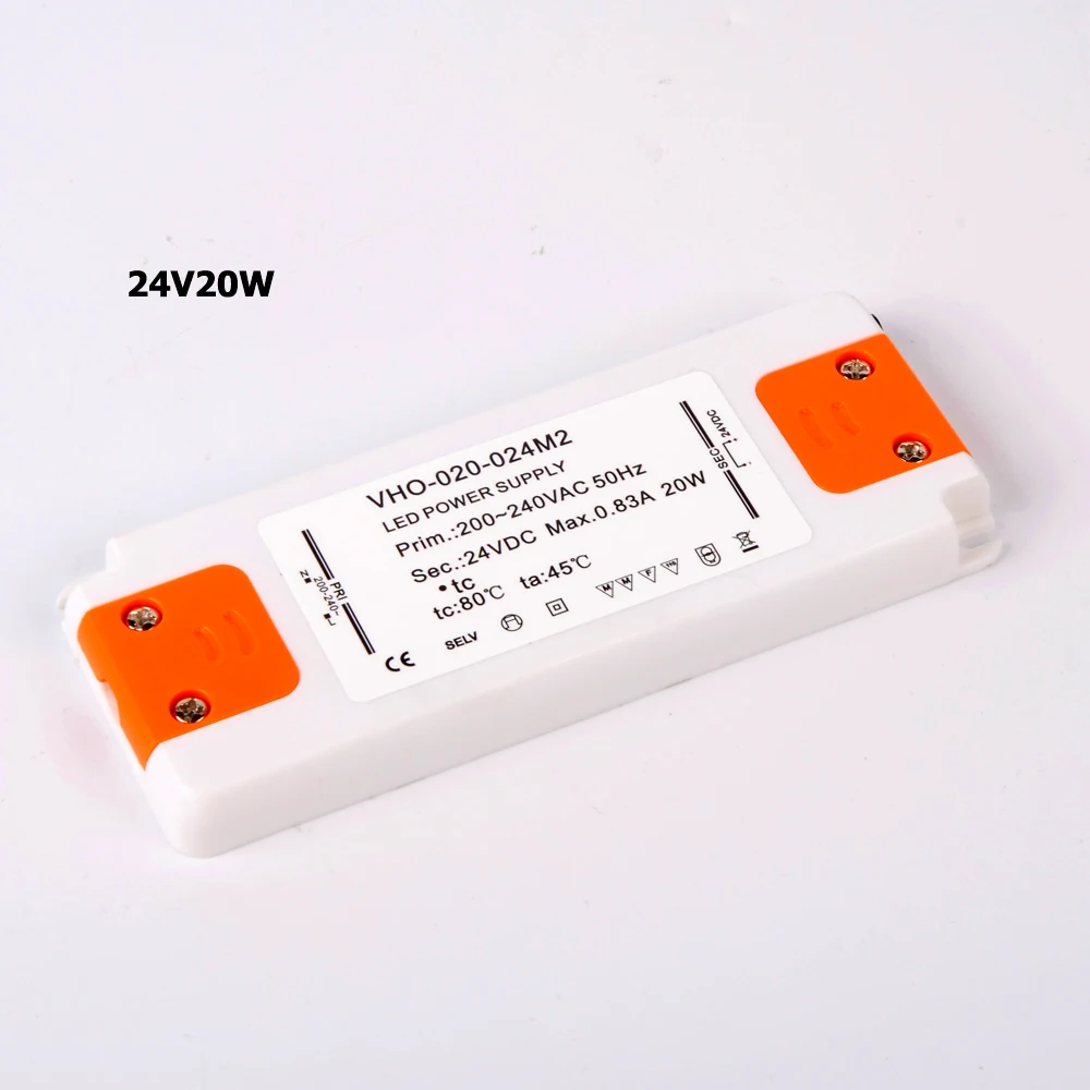 6W 12W 15W 20W 30W 50W 60W Ultra Thin LED Driver 110V 220V to DC12V 24V Power Supply LED Transformer Adapter for LED Strip Lamp