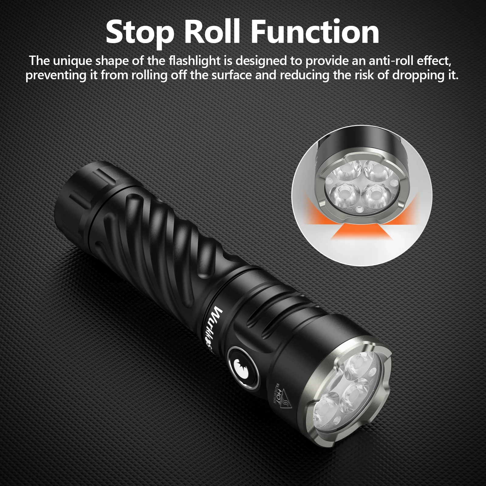 Wurkkos TS26S EDC Flashlight 519A 3100 Lumens IPX8 Water Resistance Magnetic Tail Switch Rechargeable 21700D Battery