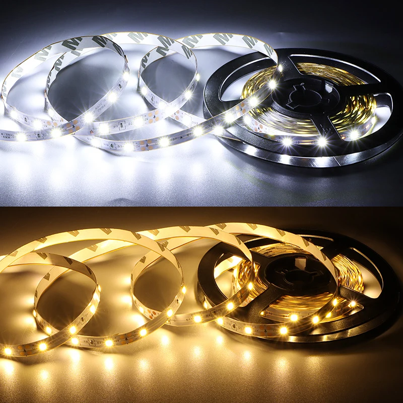 DC 5V USB LED Strips Light 2835 White Warm White Led Strip Lights for TV Backlight Home Decor 1-5m Flexible Ribbon Tape