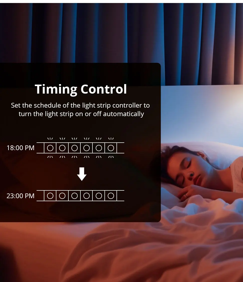 Zemismart Matter Over WiFi RGBCW CCT Led Strip Light Driver Smart Controller Work with Homekit Smartthings Google Home Alexa HA