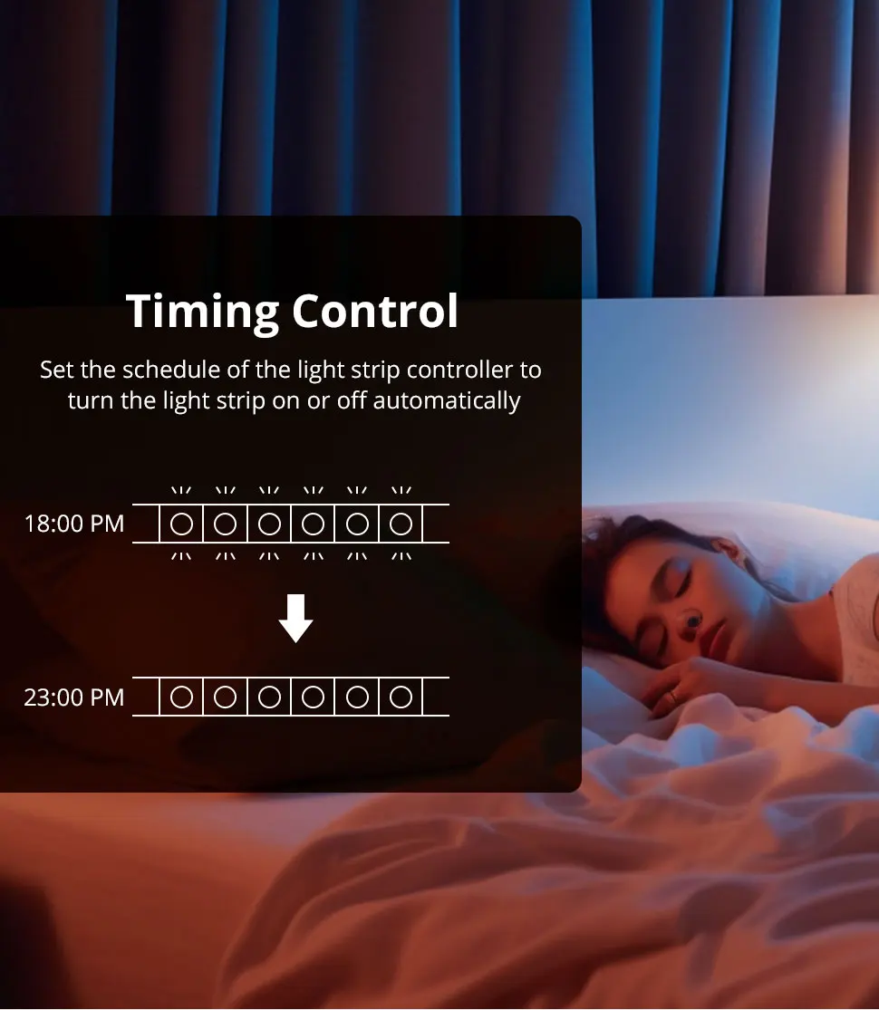 Zemismart Matter Over WiFi RGBCW CCT Led Strip Light Driver Smart Controller Work with Homekit Smartthings Google Home Alexa HA