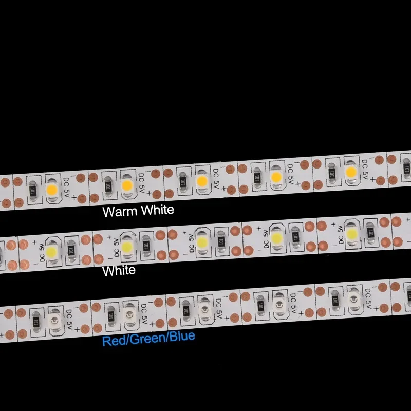 USB LED Strips SMD3528 Light 5V Adapter String Christmas Desk Decor Lamp Tape For TV Background Lighting 5V 50CM 1M 2M 3M 4M 5M