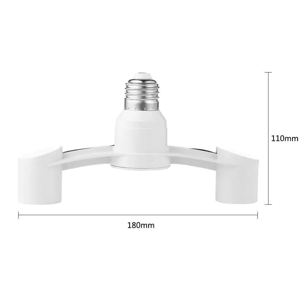 10-1PCS E27 To 2E27 Conversion Lamp Holder 85-285V Lamp Head Conversion Holder for Home Hotel Lighting Base Accessories