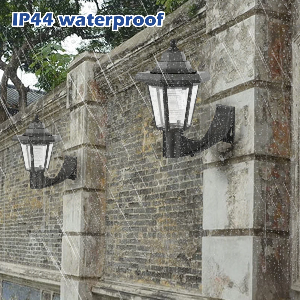 2Pcs Solar Outdoor Light Garden Sunlight Wall Lamp Home Villa Balcony Wall Light Terrace Decorative Atmosphere Lights Energy