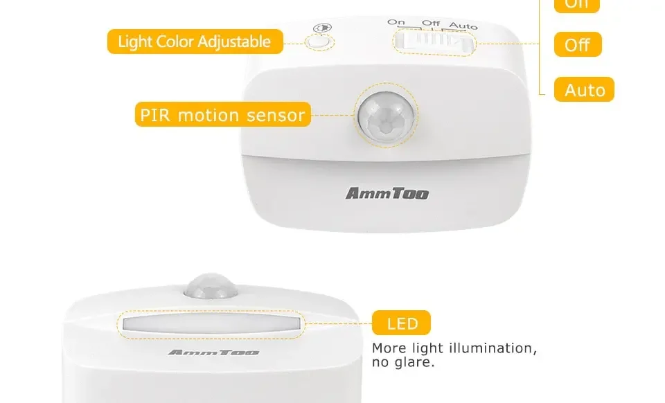 AC85-265V Led Night Light with Motion Sensor EU US Socket PIR Human Infrared Induction Lamp Plug in Wall Bedroom Hallway 3 Color
