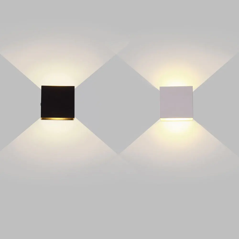 LED Wall Sconces 6W Modern Indoor Lamp White Up Down Wall Mount Lights for Home Villa Living Room Hallway Bedroom Decoration