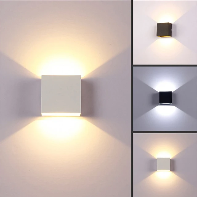 LED Wall Sconces 6W Modern Indoor Lamp White Up Down Wall Mount Lights for Home Villa Living Room Hallway Bedroom Decoration