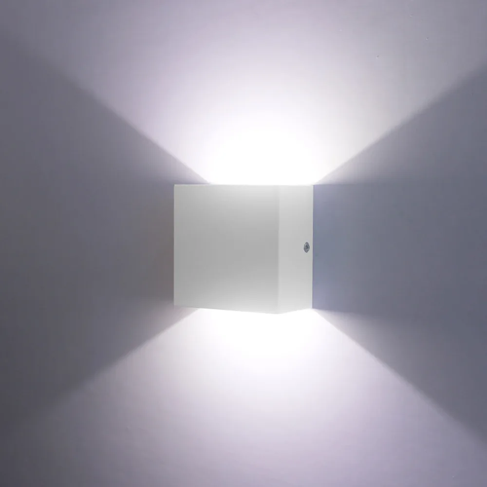LED Wall Sconces 6W Modern Indoor Lamp White Up Down Wall Mount Lights for Home Villa Living Room Hallway Bedroom Decoration