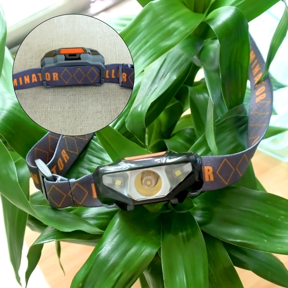 Mini Head Lamp 3 Modes Waterproof LED Flashlight Headlight Headlamp Torch Lanterna with Headband Use AA Battery
