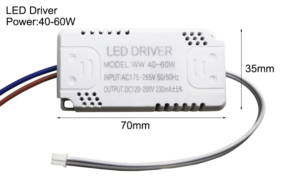 LED Driver 230mA 8-24w 24-40w 40-60w 60-80w 80-120w 100-150w LED Constant Current Driver Power Unit Supply LED Transformer