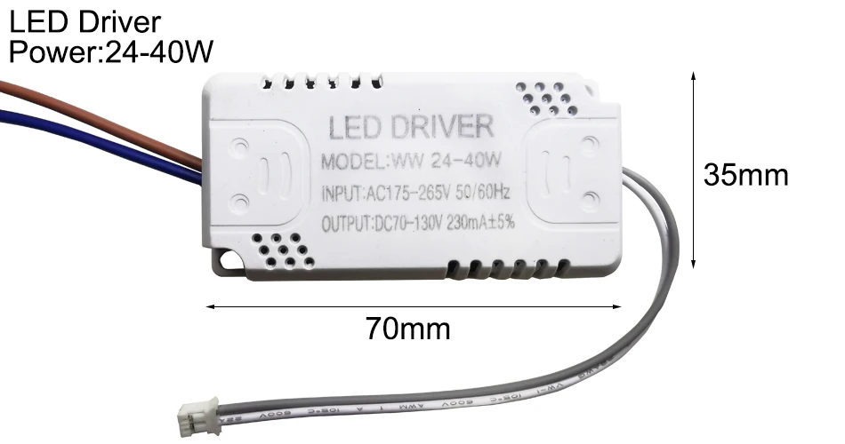 LED Driver 230mA 8-24w 24-40w 40-60w 60-80w 80-120w 100-150w LED Constant Current Driver Power Unit Supply LED Transformer