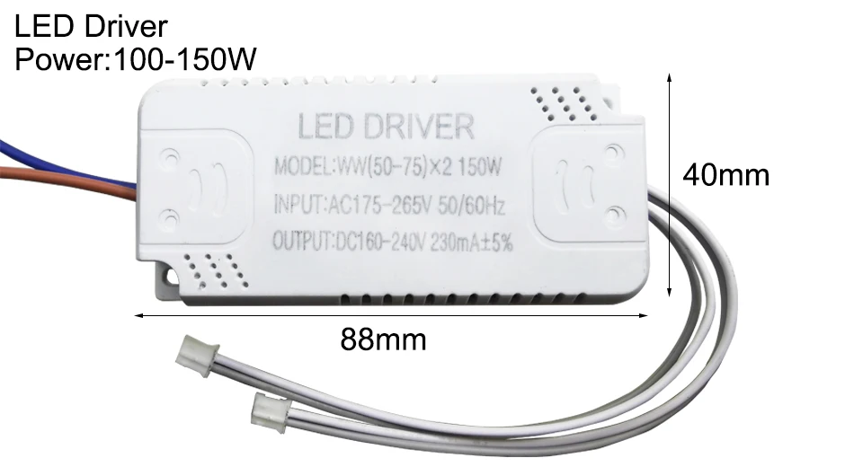 LED Driver 230mA 8-24w 24-40w 40-60w 60-80w 80-120w 100-150w LED Constant Current Driver Power Unit Supply LED Transformer
