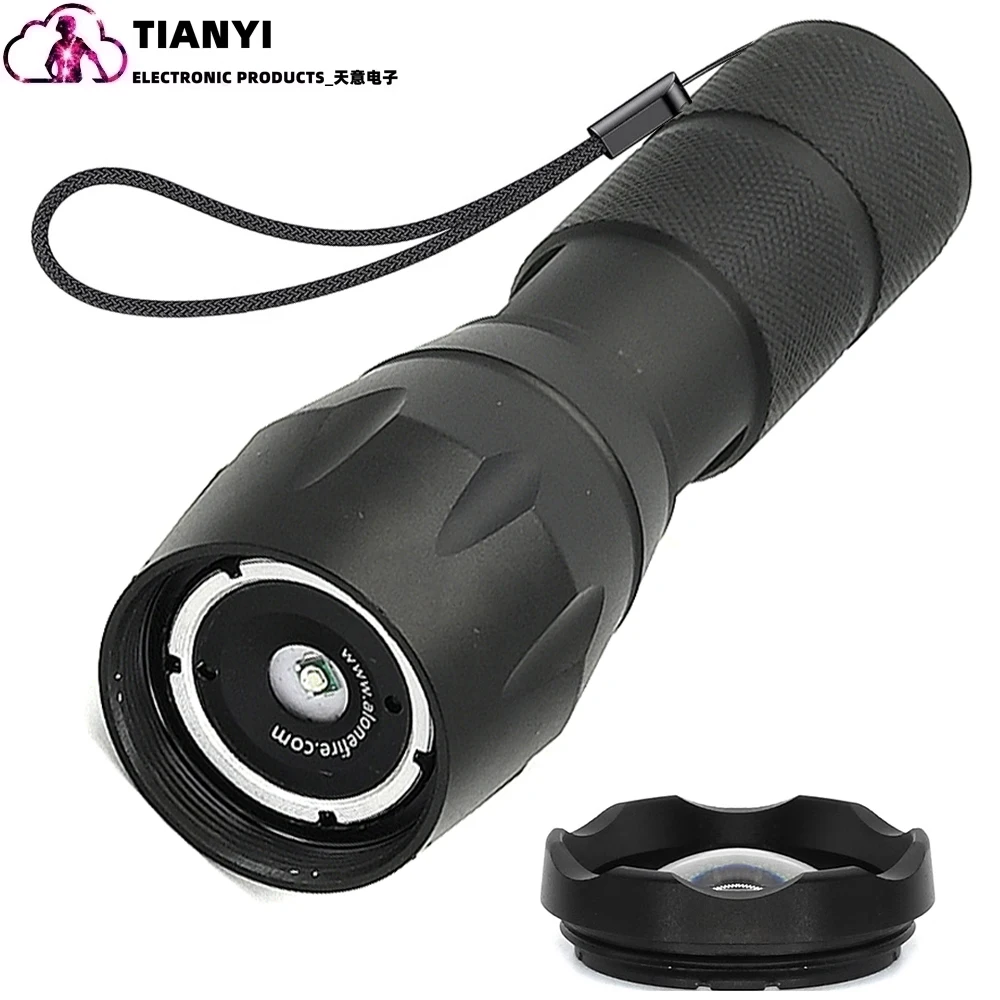 Type-c Rechargeable Red Light Flashlight,Tactical Torch,LED Red Hunting Light,1 Modes Hunting Lights Detector Night Observation