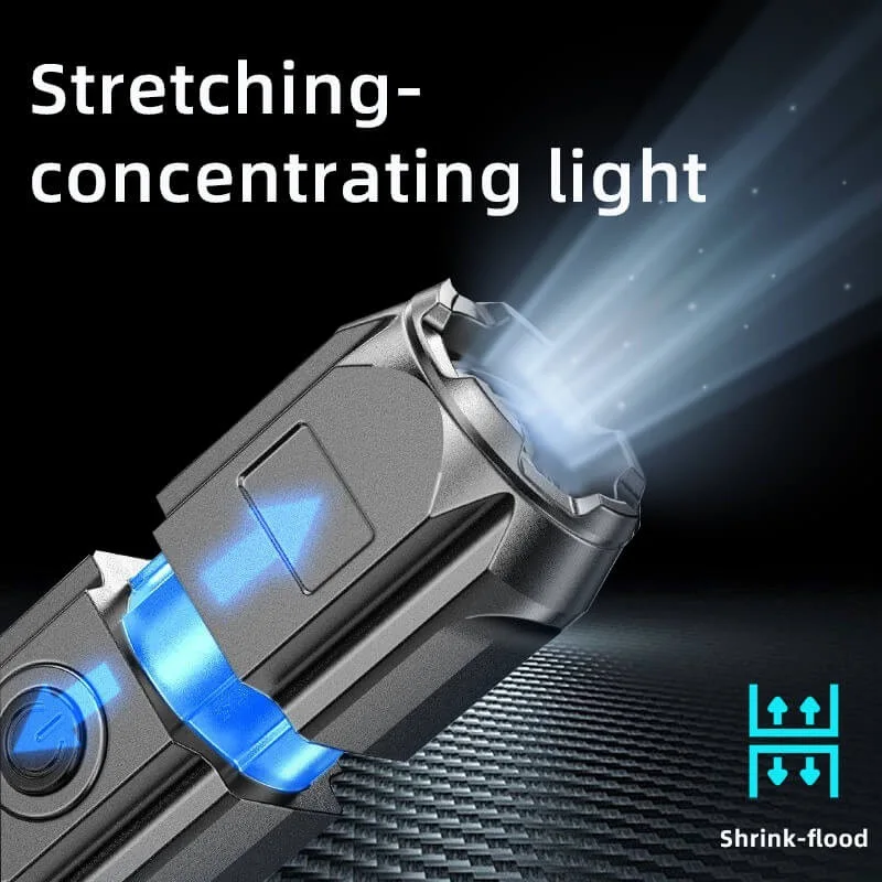 Powerful LED Flashlight USB Rechargeable Torch Portable Zoomable Camping Light 3 Lighting Modes For Outdoor Hiking Emergency